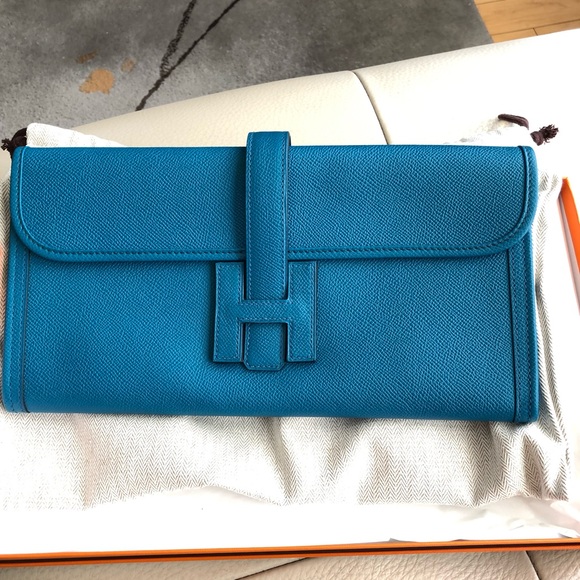 Hermès elan 29 jige blue Izmir - Picture 2 of 8